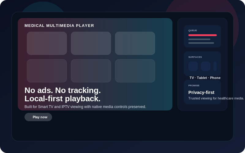 Clinic-screen patient education mockup
